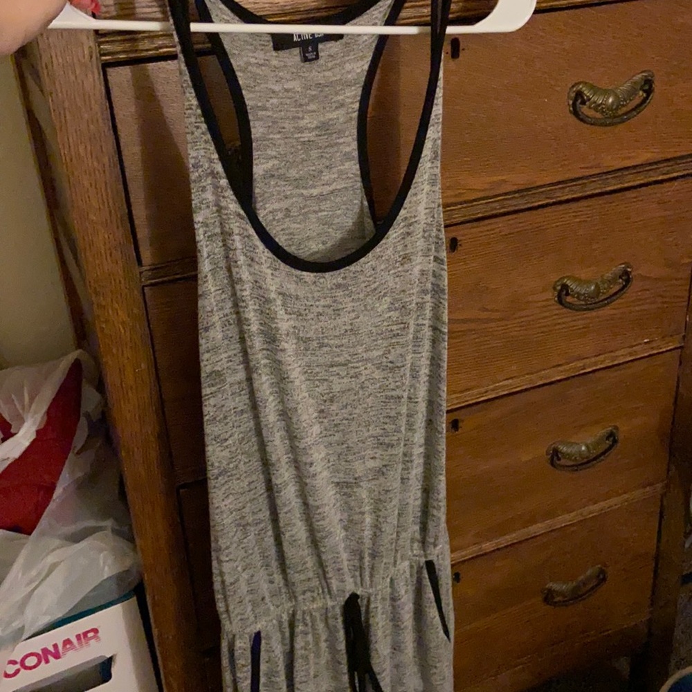 Grey/black jumpsuit